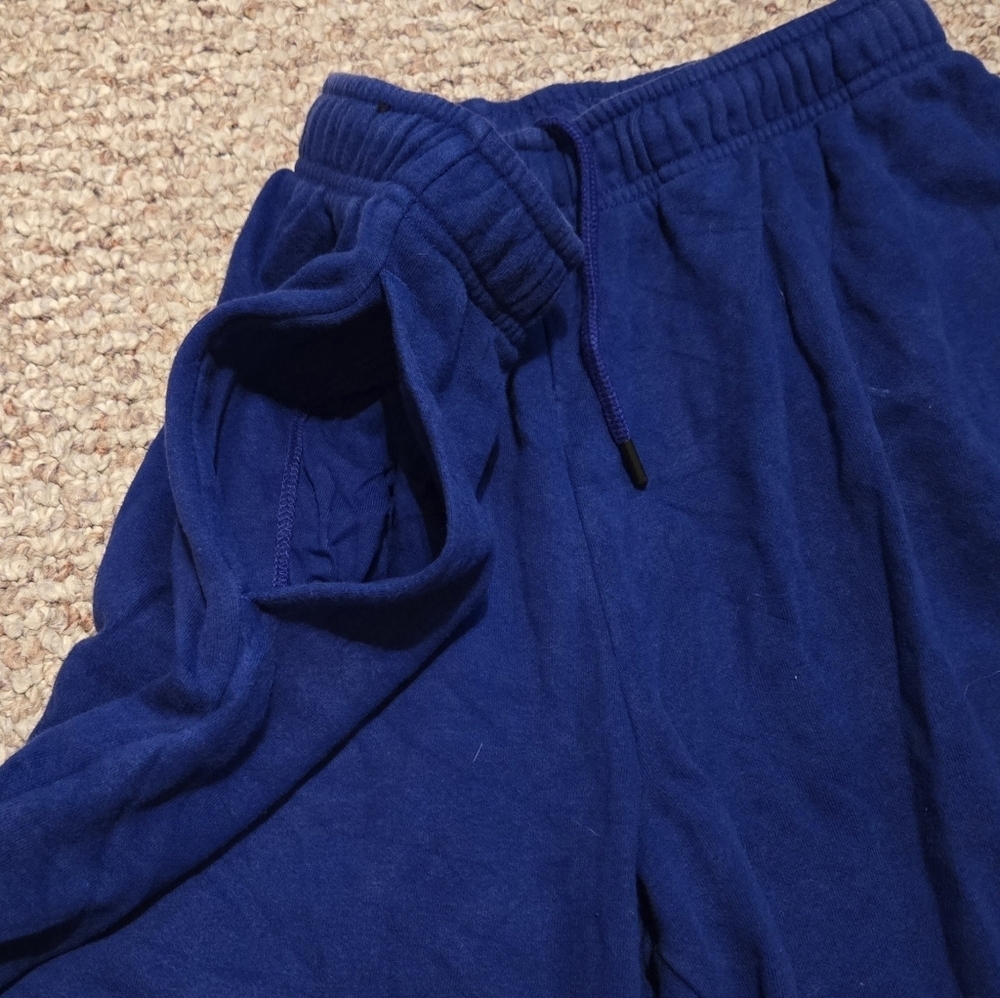 The North Face Men's Never Stop Short Bolt Blue Fleece Shorts Size Medium - Picture 4 of 6
